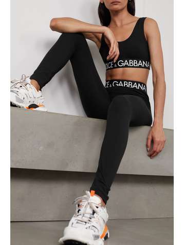 DOLCE & GABBANA Stretch-cotton jersey leggings
