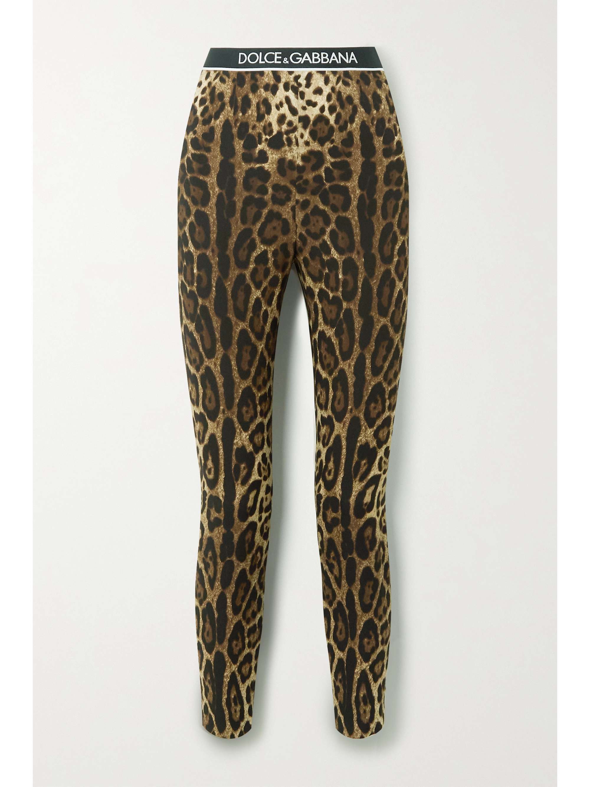 stretch leopard pants