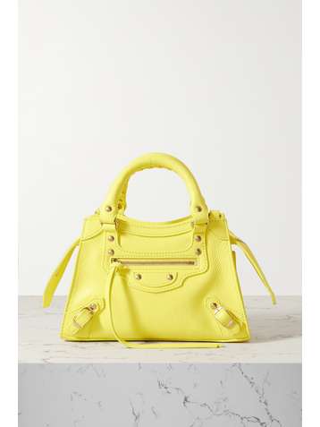 BALENCIAGA Neo Classic City mini textured-leather tote