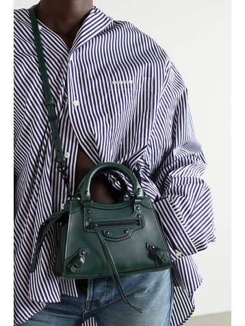 BALENCIAGA Neo Classic City mini textured-leather tote