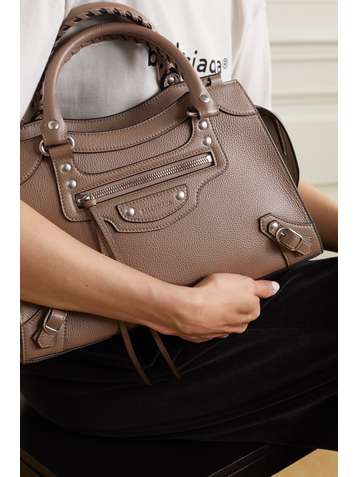 BALENCIAGA Neo Classic City kleine Tote aus strukturiertem Leder