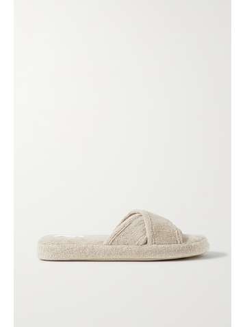 SKIN + NET SUSTAIN The Kyoto organic cotton-terry slippers