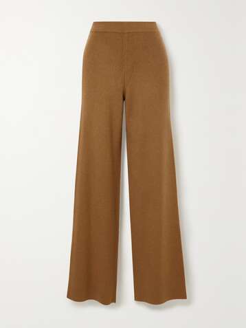 ARCH4 Pantalon droit en cachemire côtelé - NET SUSTAIN