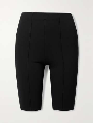 ANINE BING Short en mailles point de Rome stretch Toby