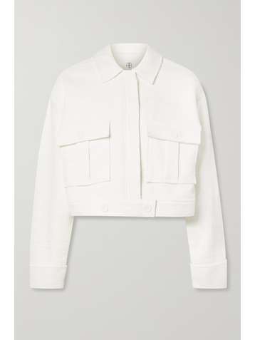 ANINE BING Veste raccourcie en tweed de coton Adriana