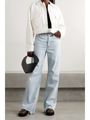 ANINE BING Veste raccourcie en tweed de coton Adriana