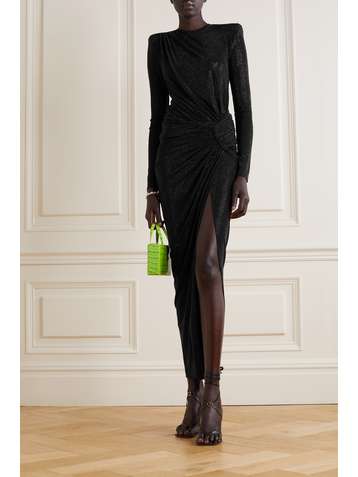 ALEXANDRE VAUTHIER Gathered crystal-embellished stretch-jersey gown