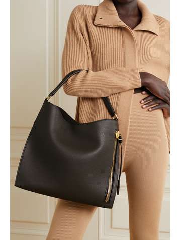 TOM FORD Alix textured-leather shoulder bag