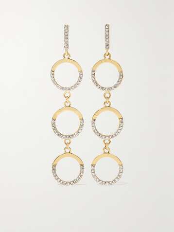 MATEO 14-karat gold diamond earrings