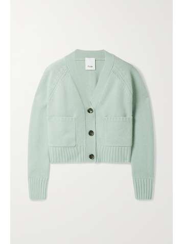 ALLUDE Cropped cashmere cardigan
