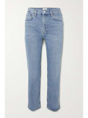 AGOLDE + NET SUSTAIN Wilder mid-rise organic straight-leg jeans