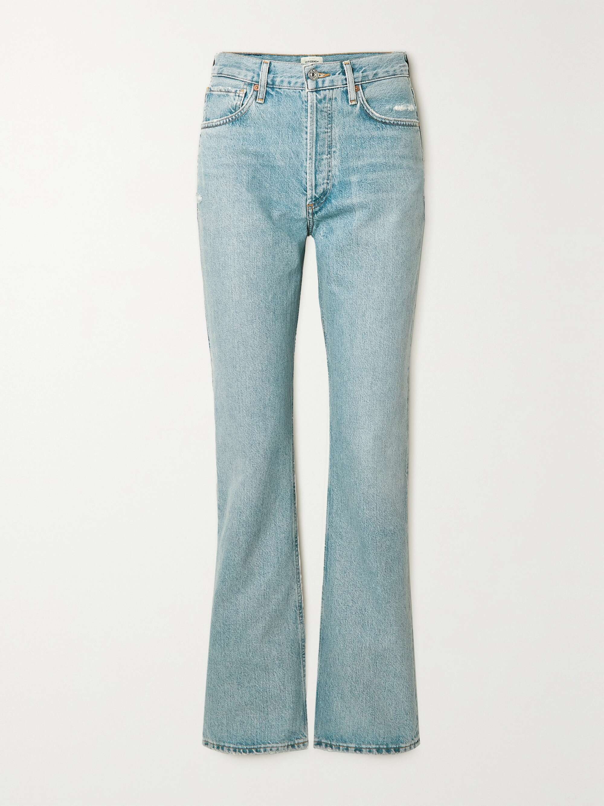 Mid denim High-rise bootcut jeans 