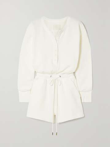 CITIZENS OF HUMANITY Loulou cotton-fleece playsuit