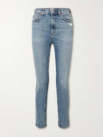 CITIZENS OF HUMANITY + NET SUSTAIN Olivia high-rise slim-leg jeans