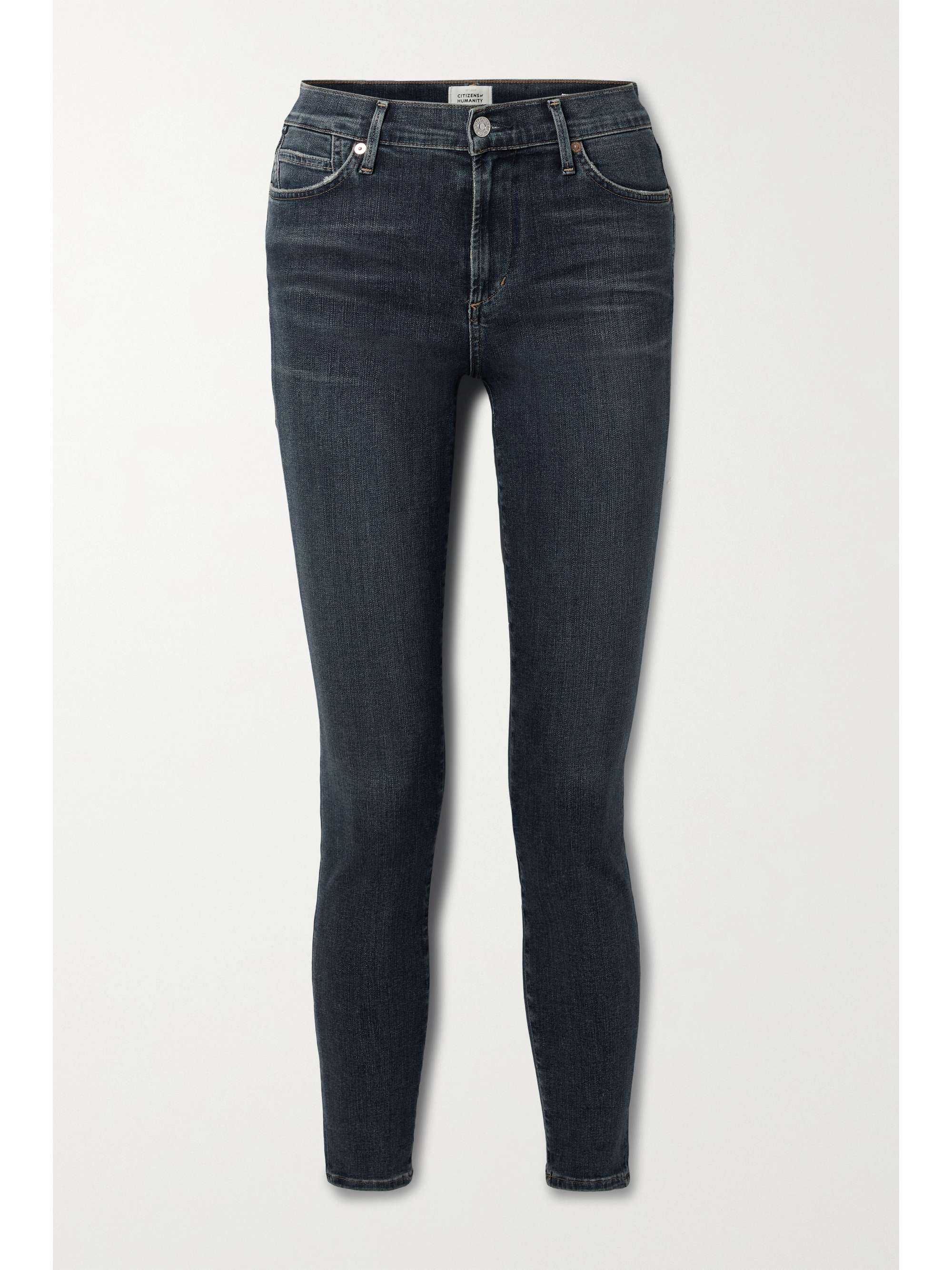 Dark denim Rocket mid-rise skinny jeans 