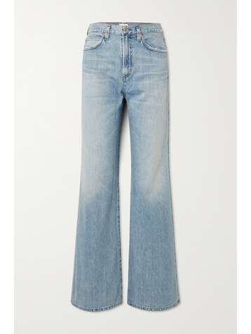 CITIZENS OF HUMANITY + NET SUSTAIN Rosanna organic high-rise wide-leg jeans