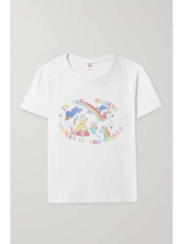 RE/DONE + Hanes printed cotton-jersey T-shirt