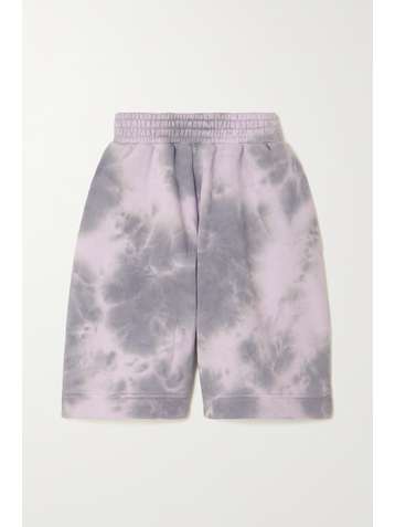 NINETY PERCENT + NET SUSTAIN Shorts aus Biobaumwoll-Jersey mit Batikmuster