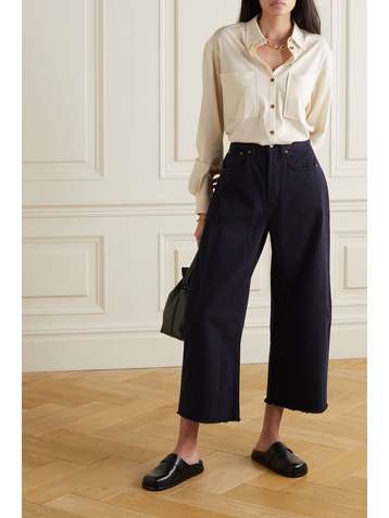 NINETY PERCENT + NET SUSTAIN organic cotton-jersey shirt
