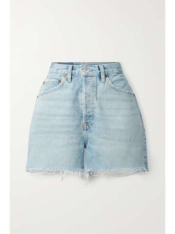 RE/DONE 50s frayed denim shorts