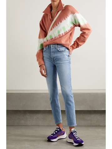 RE/DONE Stretch Ankle Crop high-rise skinny jeans