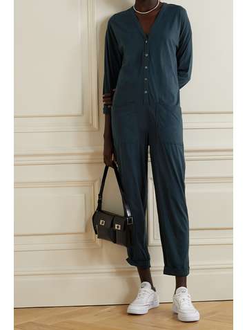 JAMES PERSE Lotus cotton-jersey jumpsuit