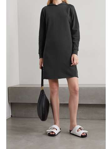 JAMES PERSE Hooded cotton-jersey dress