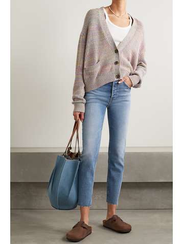 RE/DONE Stretch Ankle Crop high-rise skinny jeans