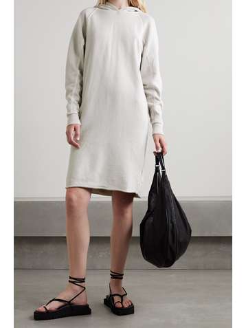 JAMES PERSE Hooded cotton-jersey dress