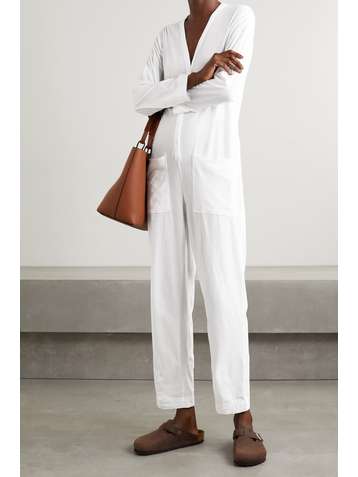 JAMES PERSE Lotus cotton-jersey jumpsuit