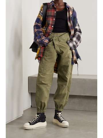 R13 Crossover cotton-ripstop tapered cargo pants
