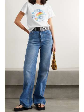 RE/DONE + Hanes printed cotton-jersey T-shirt