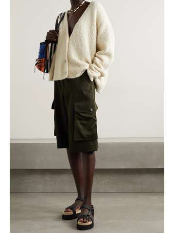 THE ELDER STATESMAN Teddy Mellow cashmere, alpaca and silk-blend cardigan