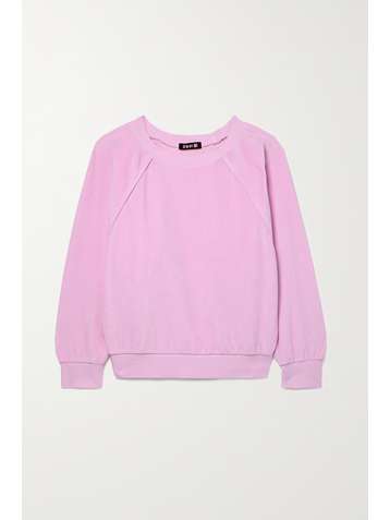 SUZIE KONDI Cotton-blend velour sweatshirt