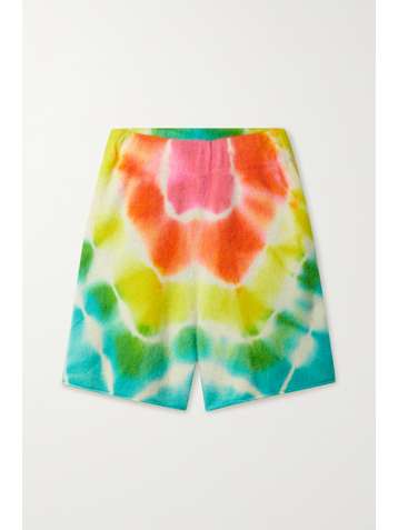 THE ELDER STATESMAN Burst cashmere shorts