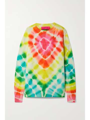 THE ELDER STATESMAN Burst tie-dyed cashmere sweater