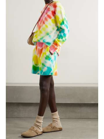 THE ELDER STATESMAN Burst tie-dyed cashmere sweater