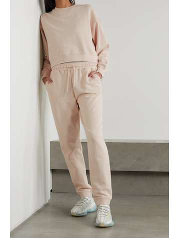 NINETY PERCENT + NET SUSTAIN organic cotton-jersey track pants