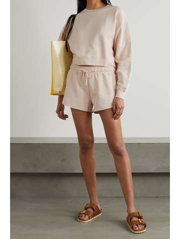 NINETY PERCENT + NET SUSTAIN organic cotton-jersey shorts