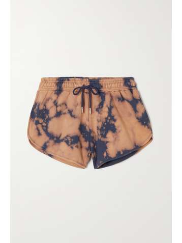 NINETY PERCENT + NET SUSTAIN tie-dyed organic cotton-jersey shorts