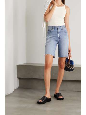LESET Ali ribbed stretch-knit tank