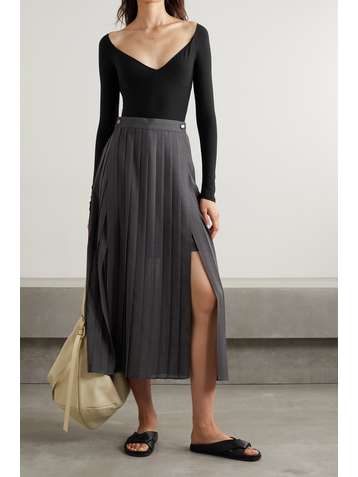 ALIX NYC Jansen schulterfreier String-Body aus Stretch-Jersey