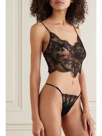 FLEUR DU MAL Frankie Top aus Leavers-Spitze