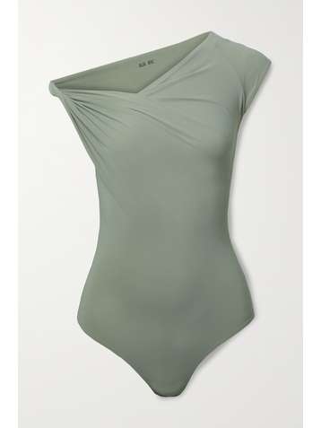 ALIX NYC Tyler String-Body aus Stretch-Jersey mit asymmetrischer Schulterpartie