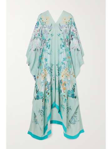 MENG Kaftan aus Seiden-Georgette mit Blumenprint