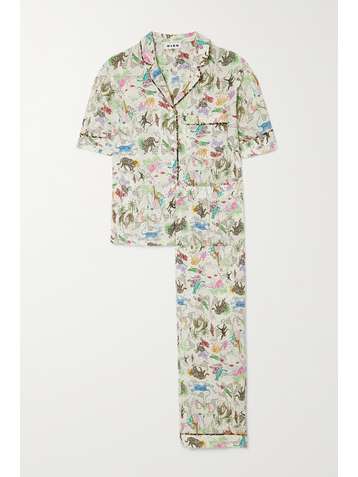 RIXO Austin Pyjama aus bedrucktem Webstoff