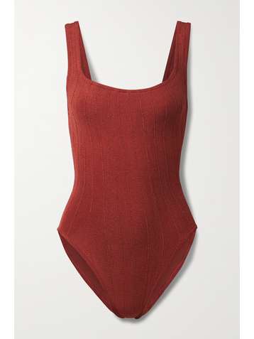 HUNZA G + NET SUSTAIN Nile ribbed swimsuit
