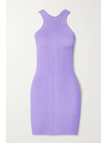 HUNZA G Mini-robe en crépon Iris - NET SUSTAIN