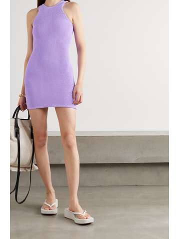 HUNZA G Mini-robe en crépon Iris - NET SUSTAIN