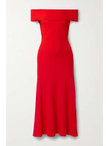 MARA HOFFMAN + NET SUSTAIN Imogen ribbed TENCEL Lyocell-blend midi dress